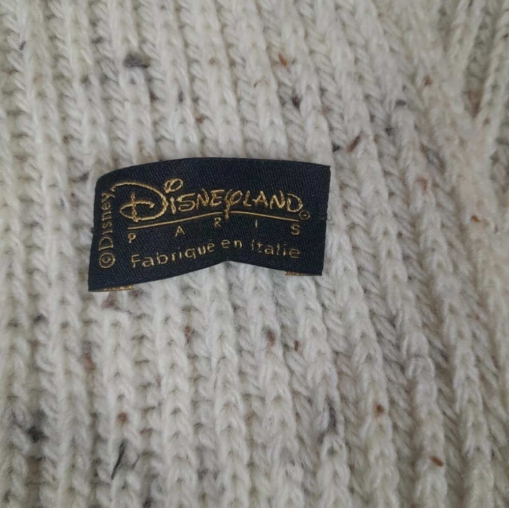 Disneyland Paris Knit Scarf Ski‎ Mickey Mouse Made in Italy 53inx10.5in - Picture 3 of 4